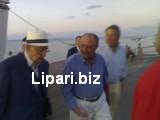 Ecco Napolitano allo sbarco a Stromboli