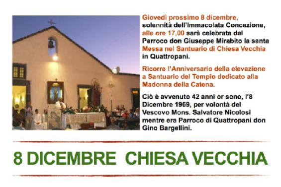 8 dicembre a Chiesa Vecchia