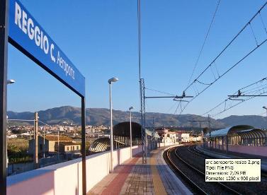 A Reggio Aeroporto con stazione ferroviaria