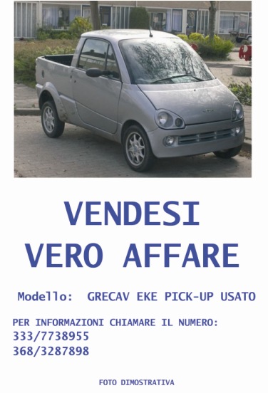 Vendesi Grecav Eke Pick Up usato