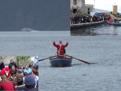 A Marina Corta Babbo Natale è arrivato in barca