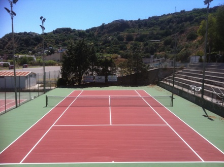 Il nuovo campo da tennis di Lipari