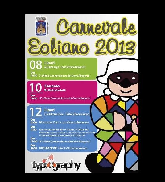 Carnevale eoliano, cambia il programma