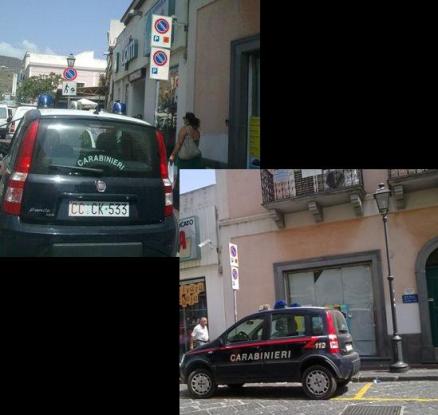 Lipari, auto CC nel posto per i disabili