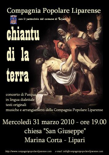 "Chiantu di la terra" stasera a San Giuseppe