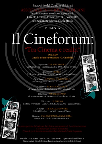 Torna il cineforum dei "Giovani Eoliani"