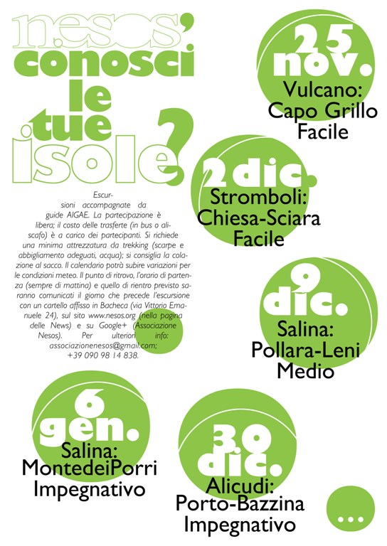 "Conosci le tue isole ?", il programma