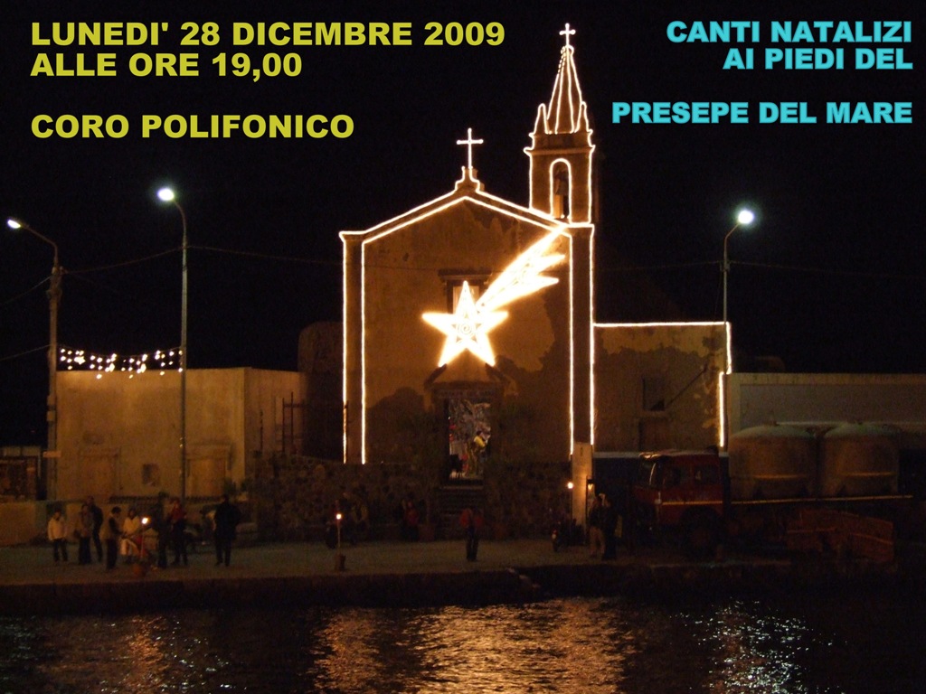 Il coro polifonico al Presepe del mare