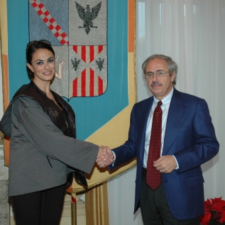 Gunta regionale incontra Maria Grazia Cucinotta