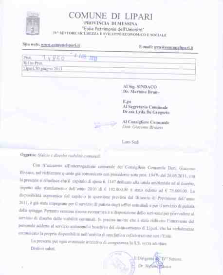 Il diserbamento delle strade può attendere