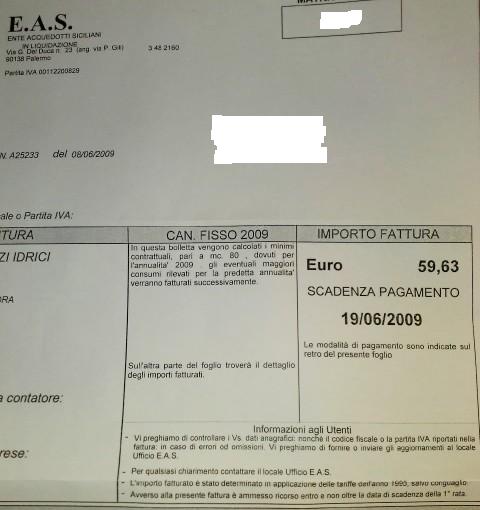 Fatture Eas, interrogazione di Biviano