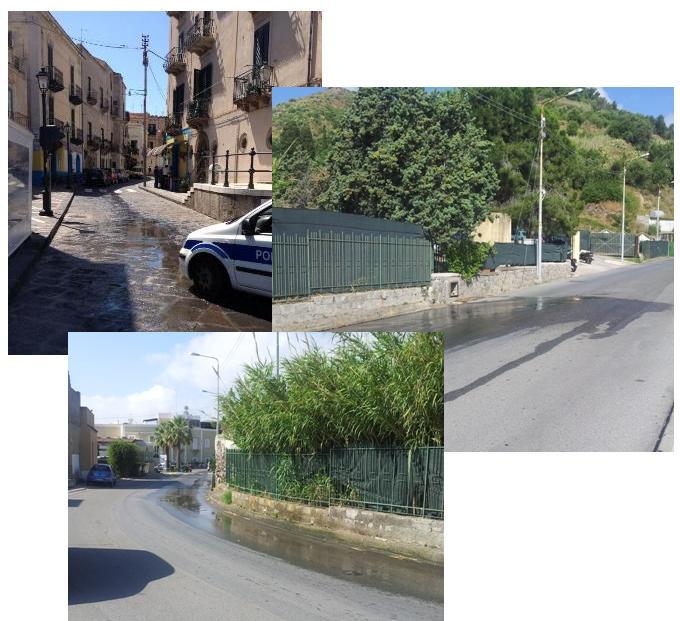 Strade invase dai liquami