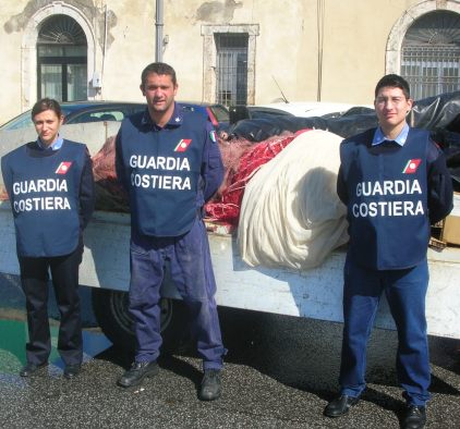 Milazzo, sequestro reti da pesca 