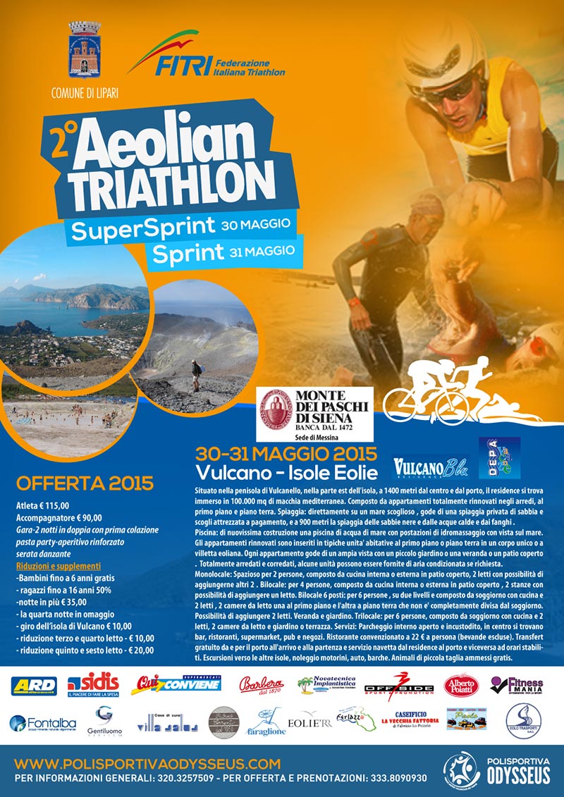 2° Aeolian Triathlon - Isola di Vulcano. Iniziano i preparativi