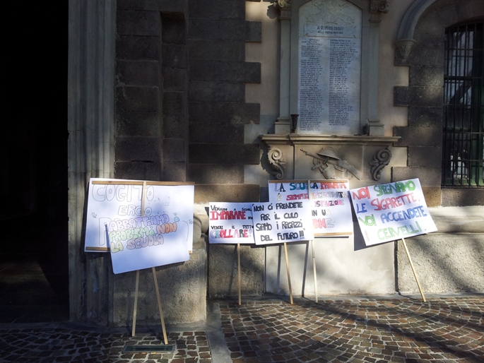 Lipari: manifestazione degli studenti