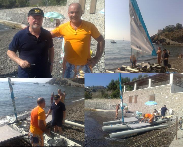 Baldanza e Finocchiaro a Salina in kajak