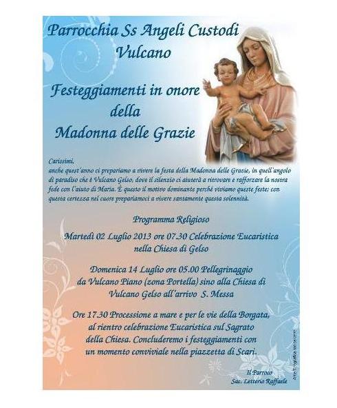 Festeggiamenti Madonna delle Grazie a Gelso