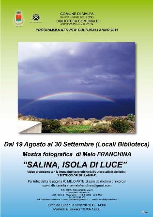 "Salina, isola di luce"