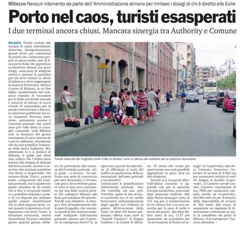 Milazzo, porto nel caos e turisti esasperati