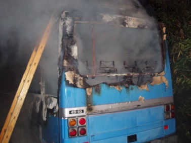 A fuoco bus ditta Urso