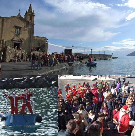 A Lipari Babbo Natale viene dal mare 