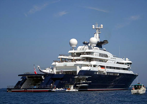 Eolie, c'è anche Paul Allen con l'Octopus