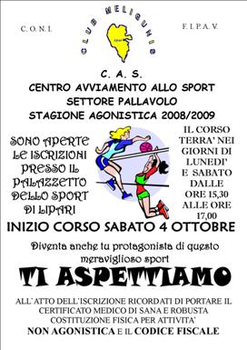 Club Meligunis, a scuola di Pallavolo