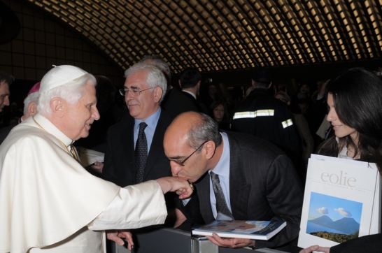 I soci del Centro studi dal Papa