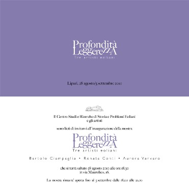 Da stasera la mostra "Profondità Leggerezza"