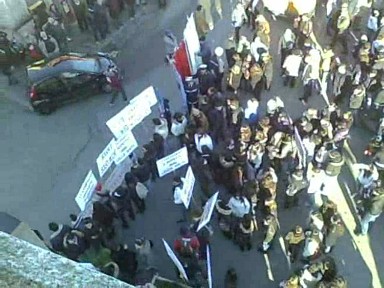 La protesta