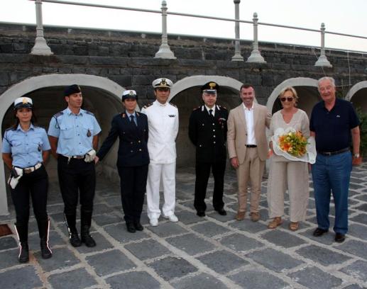 I reali del Belgio a Santa Marina Salina