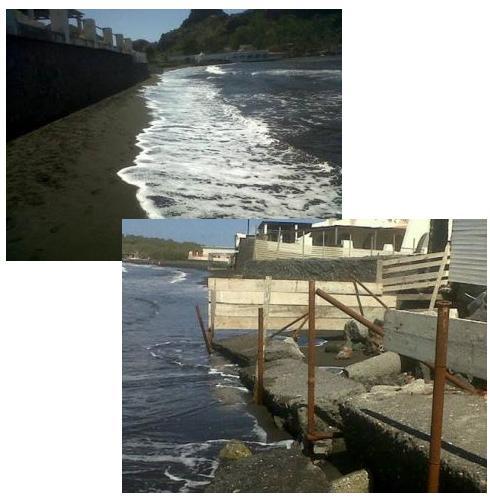 Sabbie Nere, il Ponente mangia la spiaggia