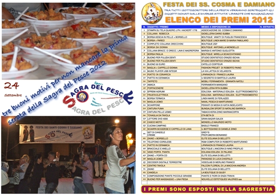 Serate di festa a Marina corta