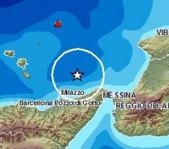 Scossa di terremoto tra le Eolie e Villafranca