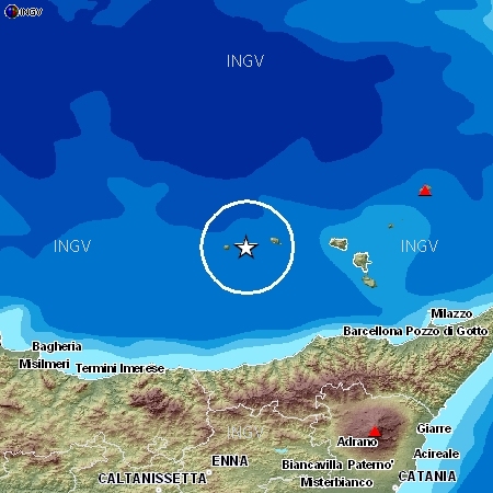 Terremoto tra Alicudi e Filicudi