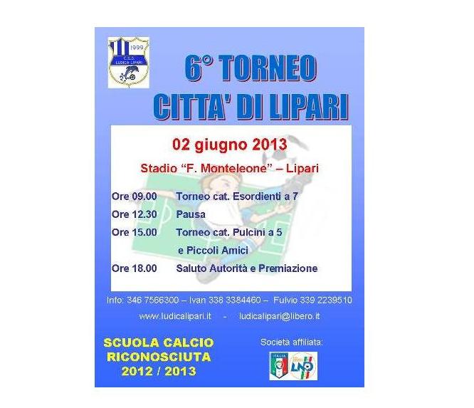 Sesta edizione del torneo "Città di Lipari" 