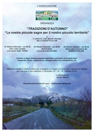 Tutto pronto a Lami per " Tradizioni d'autunno"