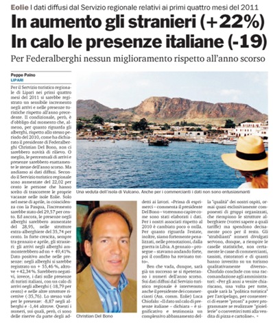Turismo Eolie, tra numeri e realtà