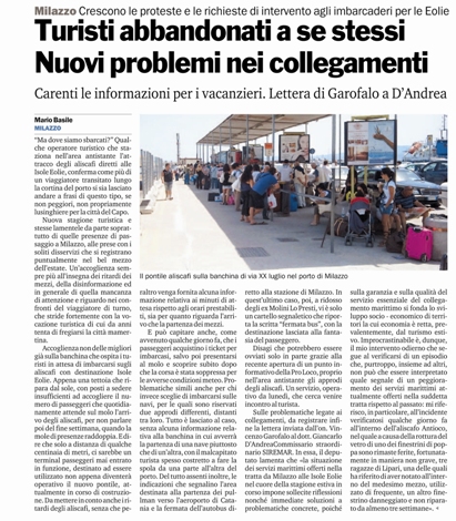 Milazzo, turisti abbandonati