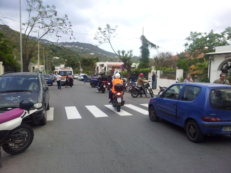 Via Conti, ancora un incidente