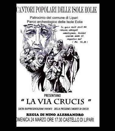 Domenica " La Via Crucis " a Lipari